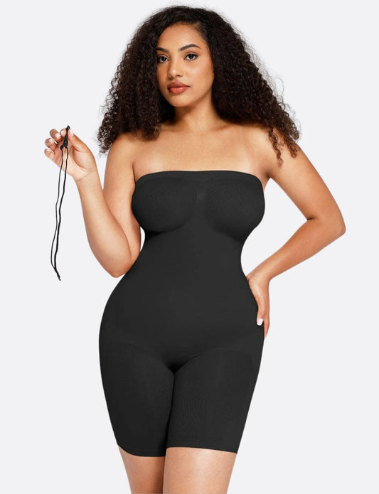 Strapless and Seamless Full Bodysuit Shapewear.