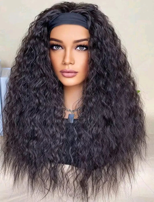 Dark brown headband human hair 20 inch